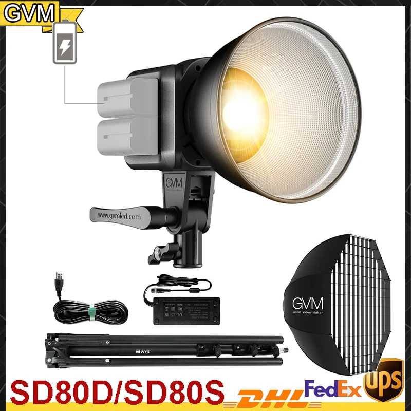 Photography Lighting Led - GVM SD80S SD80D 80W Spot Işık