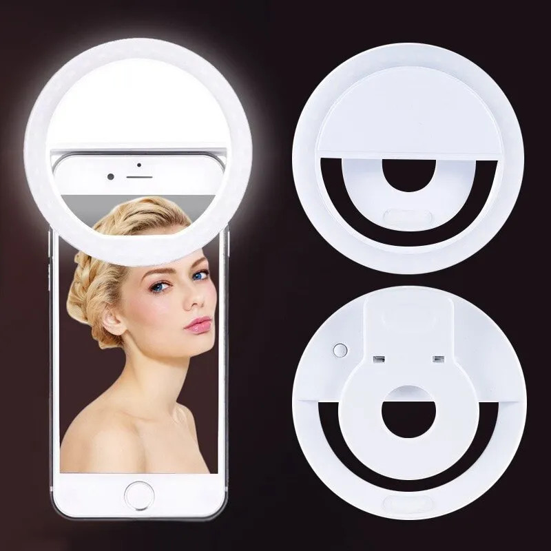 Photography Lighting Overhead - USB şarj edilebilir LED Selfie halka
