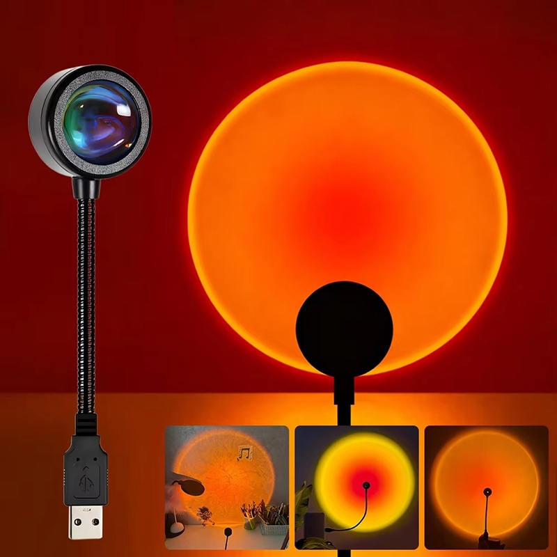 Photography Lighting Home - Renkli Degrade USB Gün Batımı Lambası