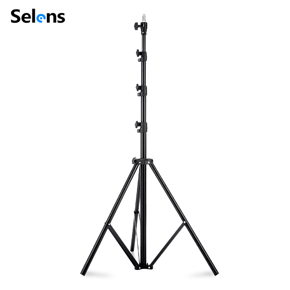 Photography Lighting Softbox - Selens 2.2~3.95m Hava Yastıklı Işık Standı