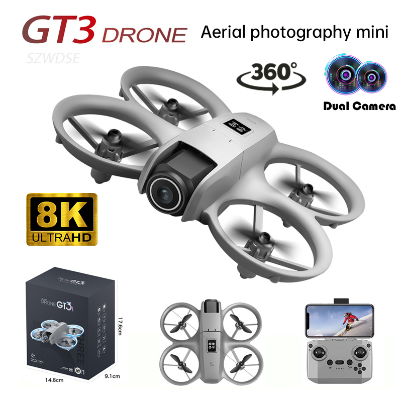 Photography Lighting Position - YENI GT3 Mini Katlanabilir Işıklı Drone