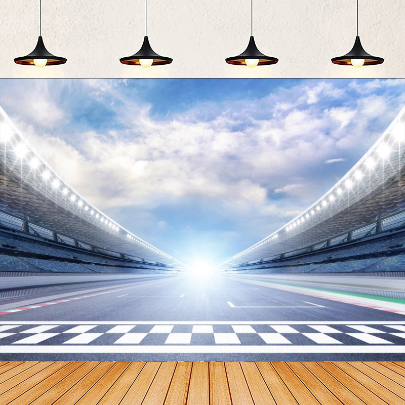 Photography Lighting Backdrop - Yarış Arabası Fotoğrafçılığı Arka Planı Bitiş