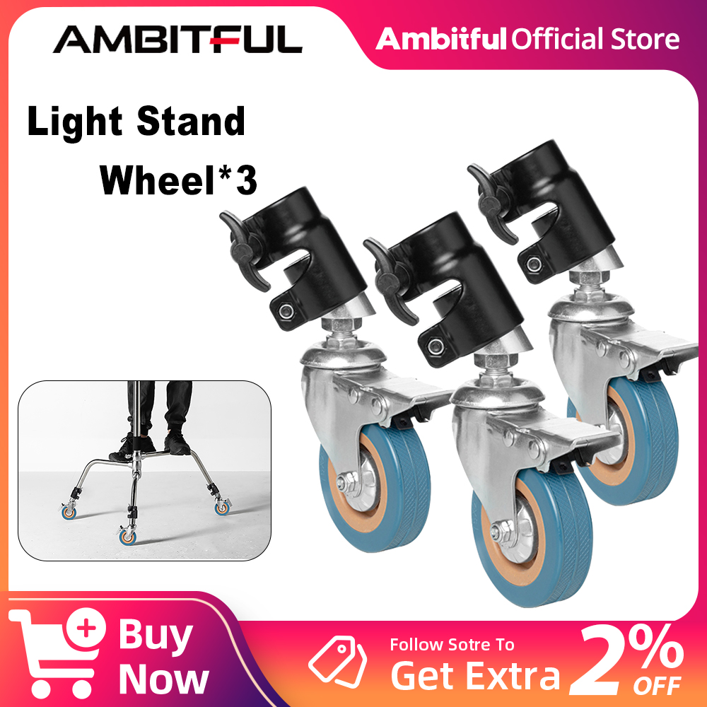 Photography Lighting Setup - AMBITFUL 3 Adet C-Stand Döner Teker
