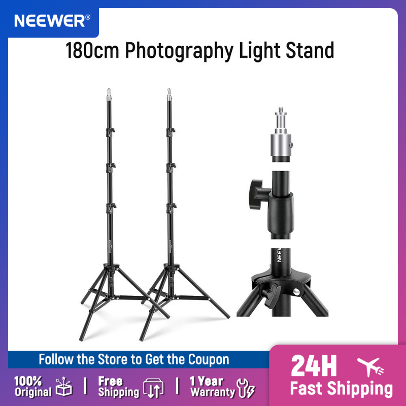 Photography Lighting Basics - NEEWER Basics 6ft/180cm Fotoğraf Işık Standı
