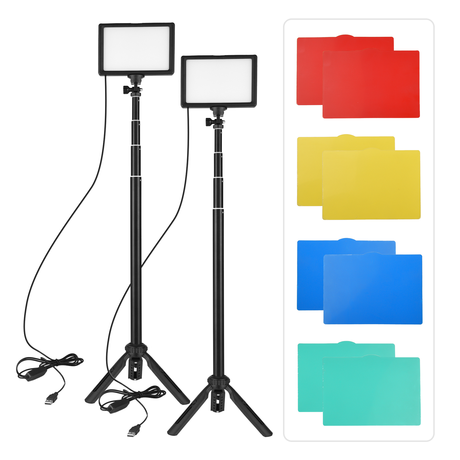 Photography Lighting Uk - Andoer 2 adet LED Video işığı