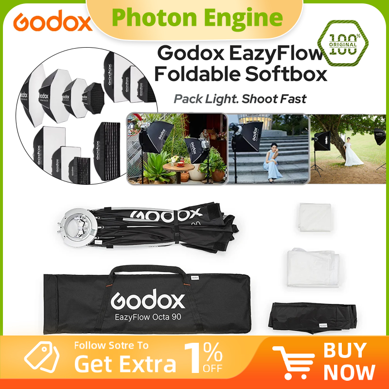 Photography Lighting Softbox - Godox EazyFlow serisi Katlanabilir Softbox Bowens