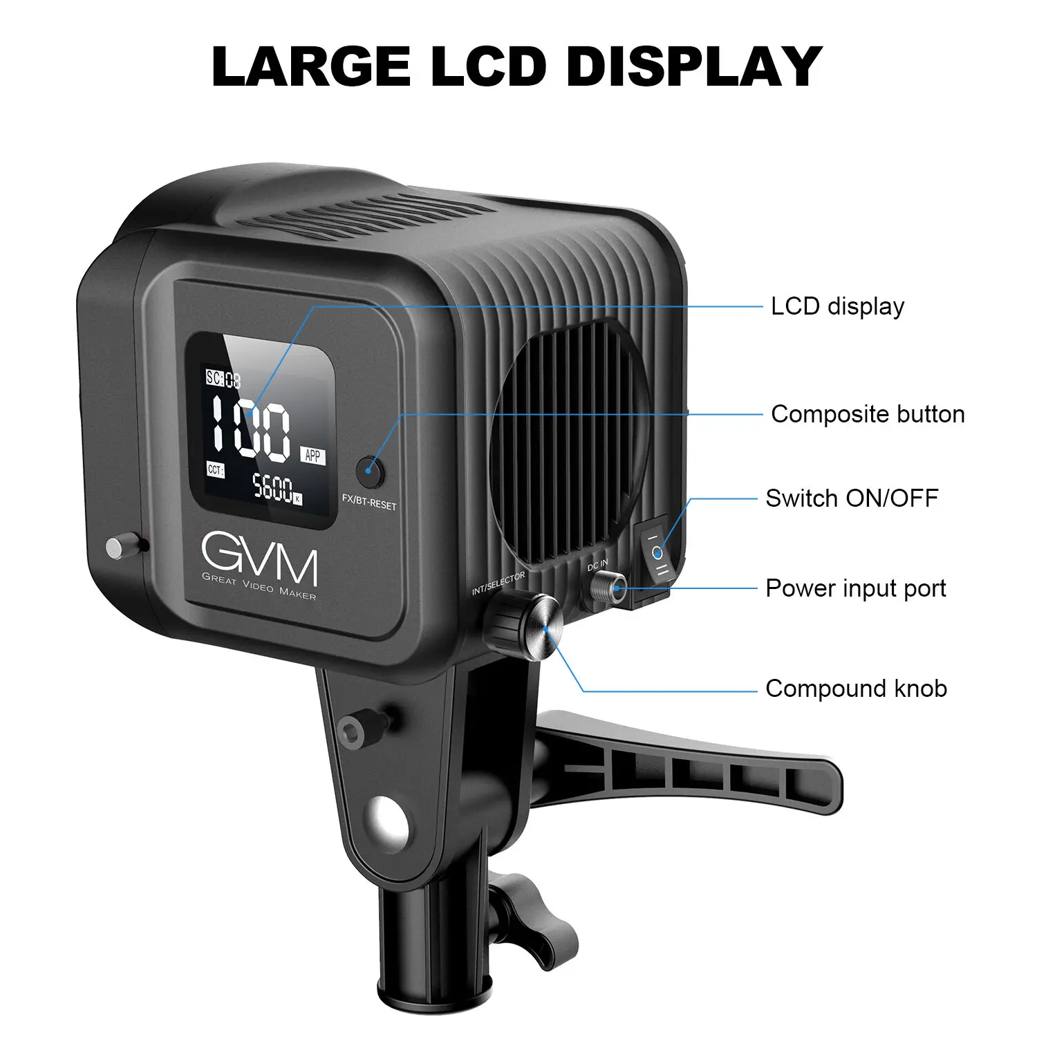 GVM SD80S SD80D 80W Spot Işık  - Photography Lighting Led incelemesi ve fiyatı