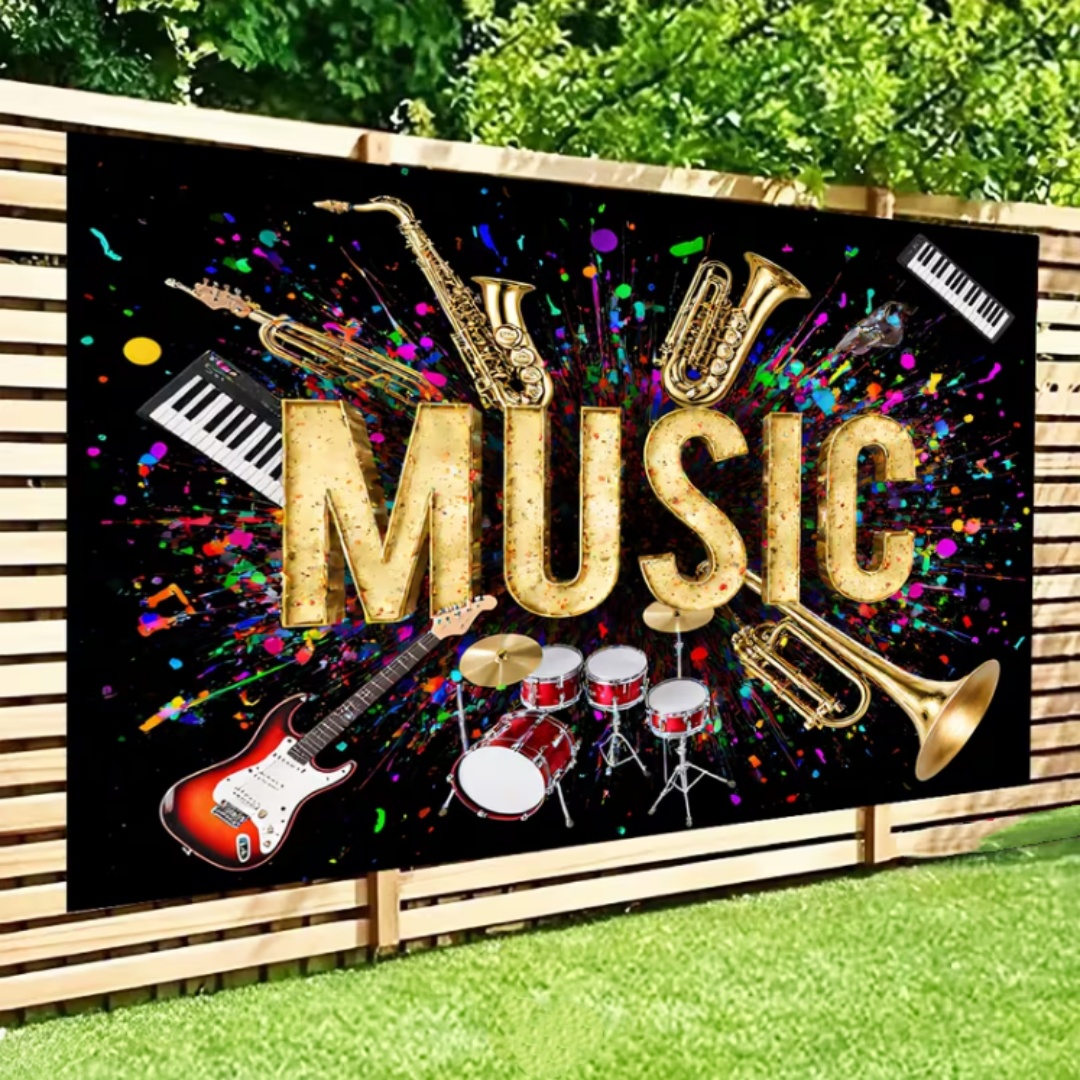 Canlı Müzik Teması Parıltılı P - Photography Lighting Backdrop incelemesi ve fiyatı