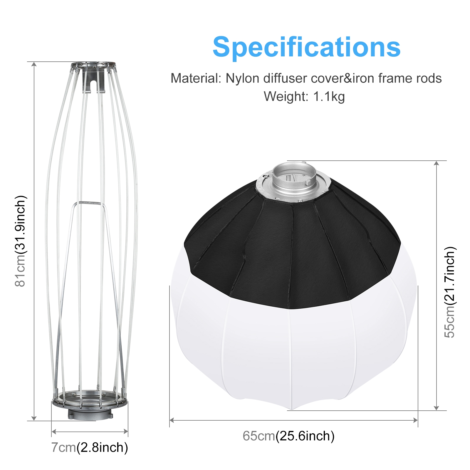 PULUZ 65cm katlanabilir fener  - Photography Lighting Softbox incelemesi ve fiyatı