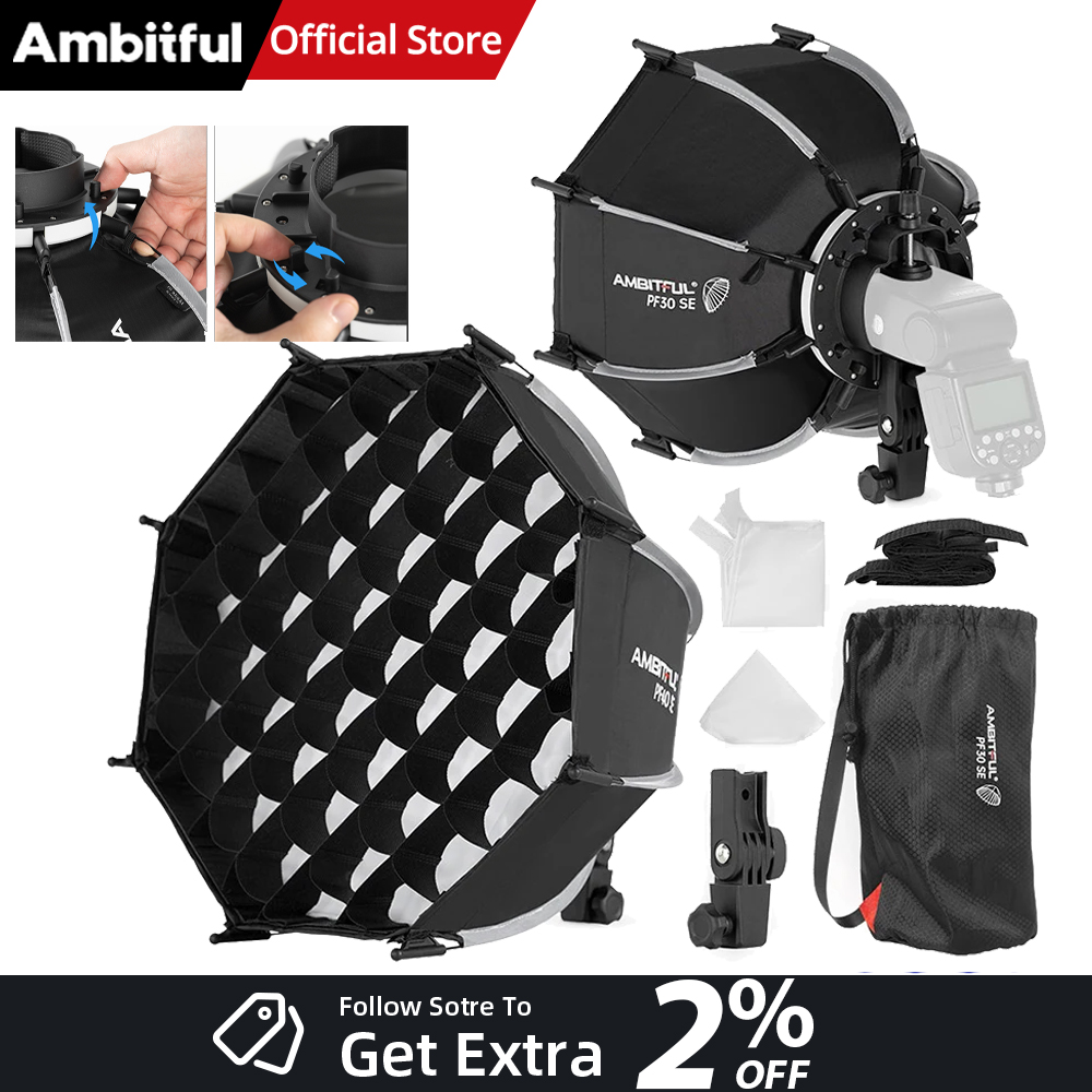 AMBITFUL PF30/PF40 30cm /40cm  - Photography Lighting Softbox incelemesi ve fiyatı