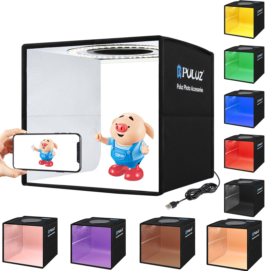 Taşınabilir Masaüstü Katlanabi - Photography Lighting Softbox incelemesi ve fiyatı