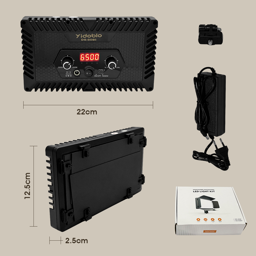 Taşınabilir Video Işığı DS60BI - Photography Lighting Uk incelemesi ve fiyatı