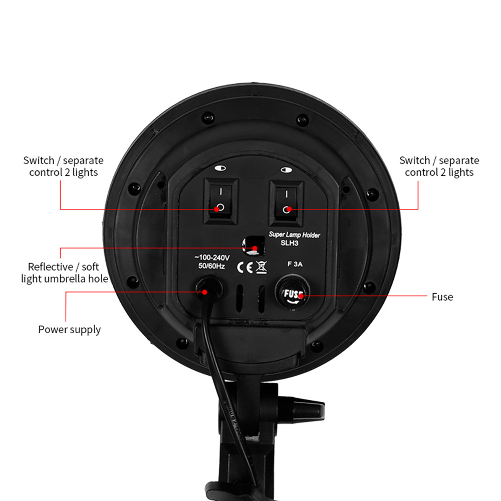 E27 taban dört lamba tutucu am - Photography Lighting Softbox incelemesi ve fiyatı