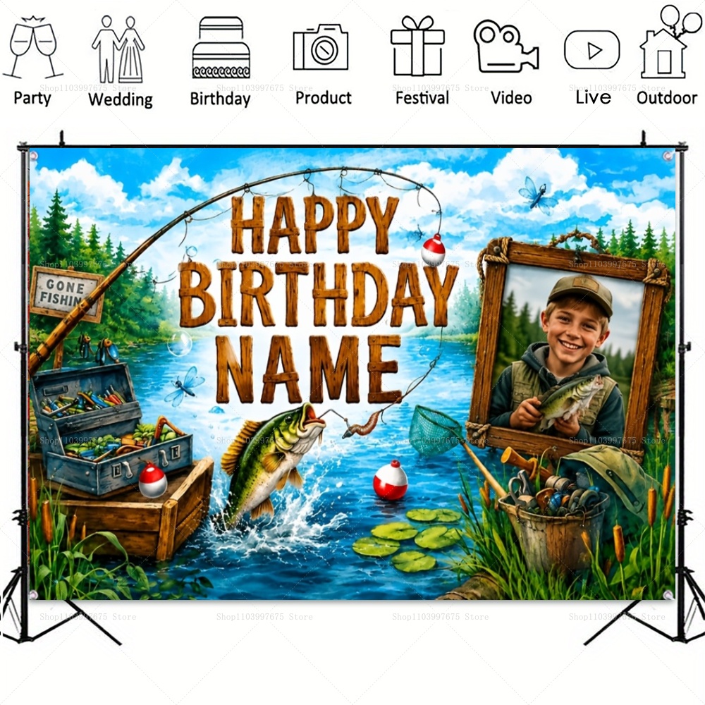 Özel İsimli Fotoğraf Balıkçılı - Photography Lighting Backdrop incelemesi ve fiyatı