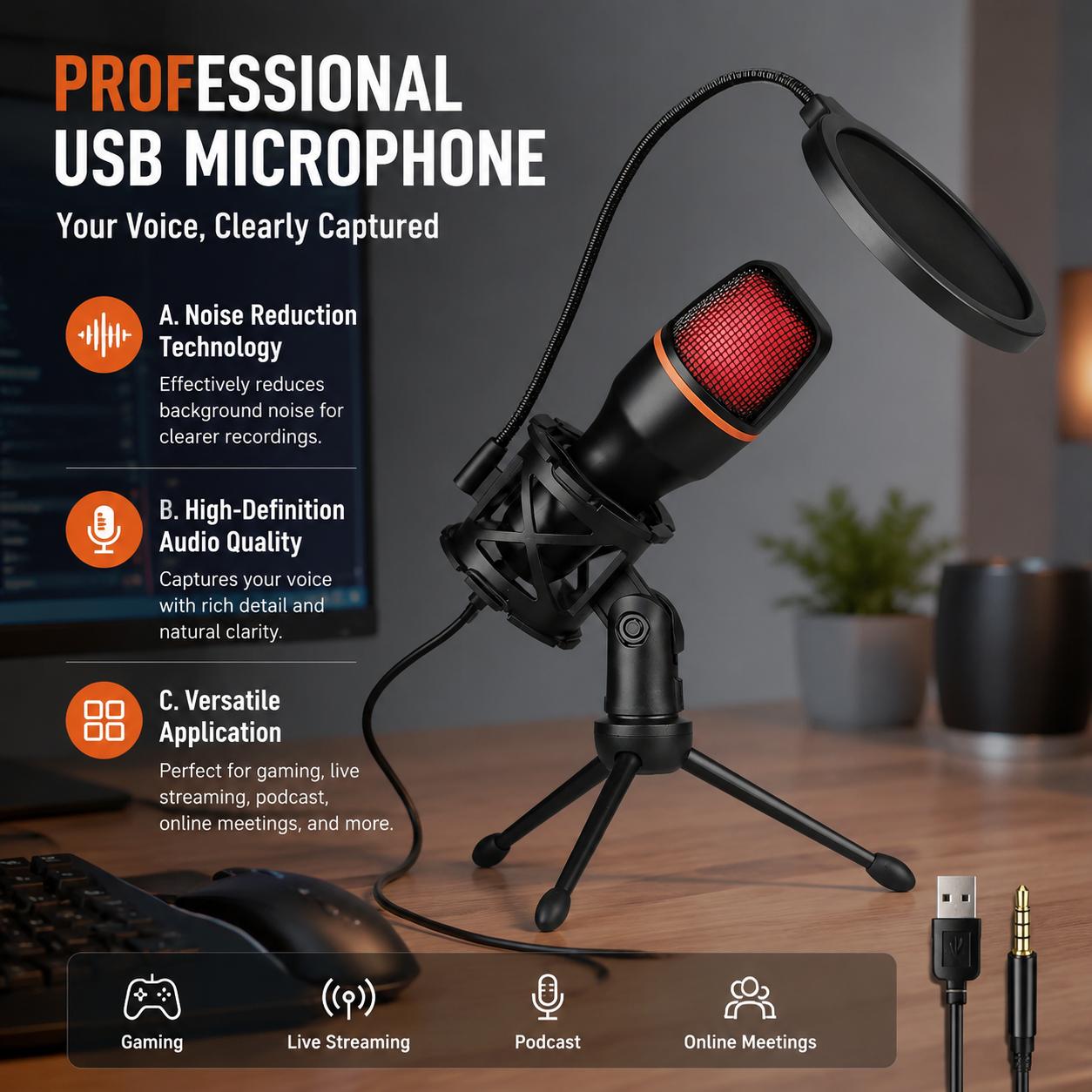Profesyonel Oyun USB Kardioid  - Photography Lighting Uk incelemesi ve fiyatı