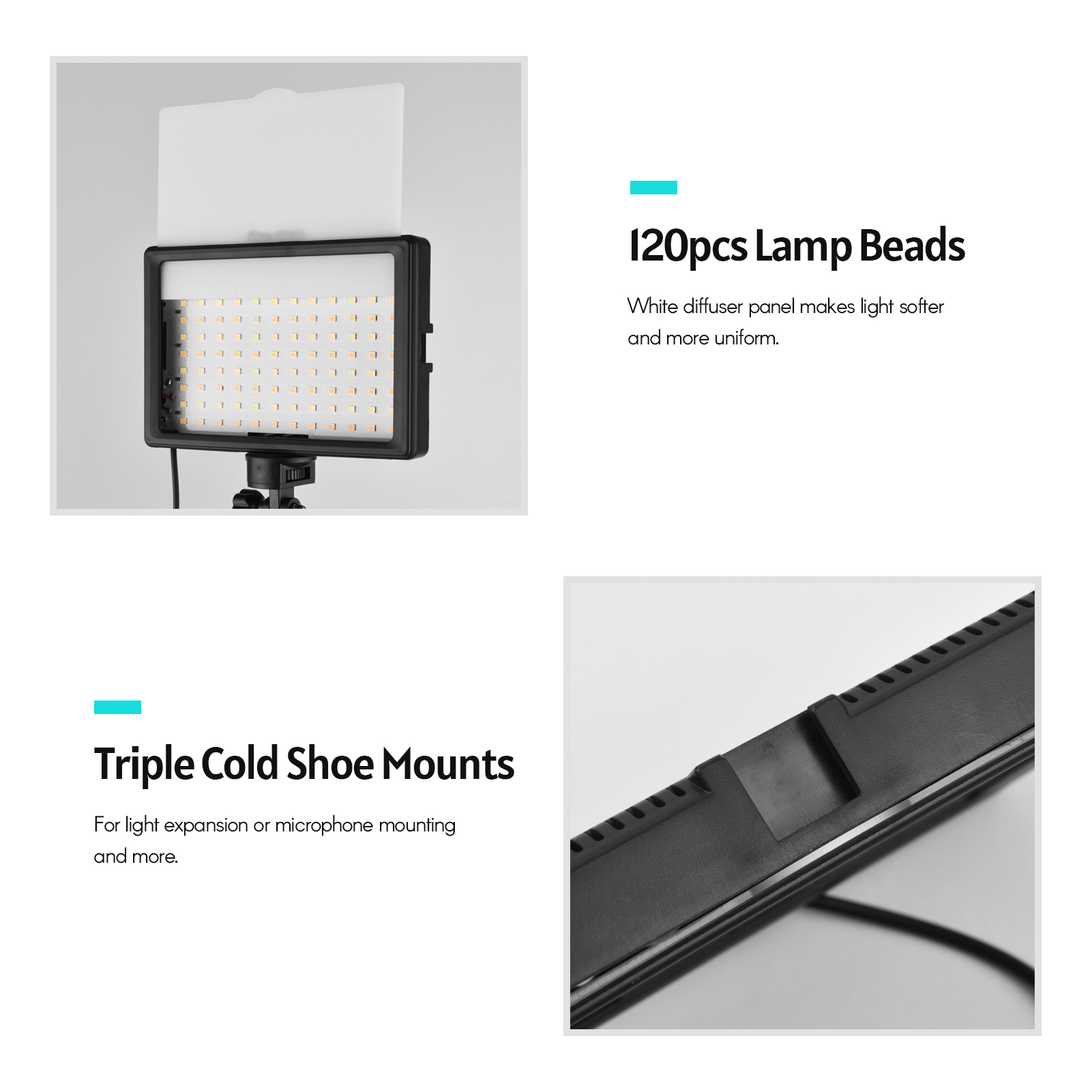 Andoer 2 adet LED Video işığı  - Photography Lighting Uk incelemesi ve fiyatı